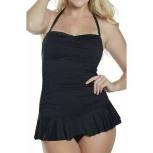 Lauren Ralph Lauren Elegant Black Swim Dress
